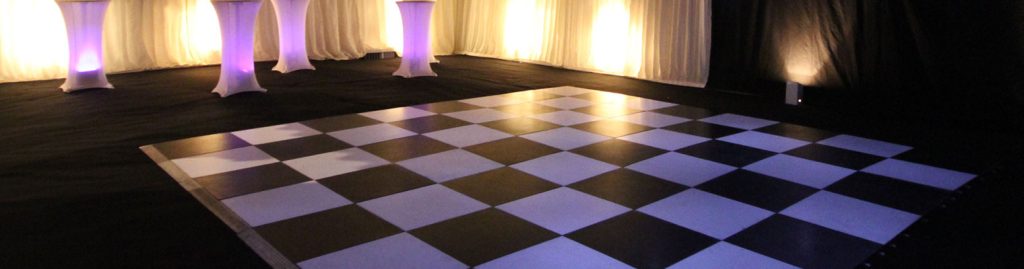 dancefloor in a marquee