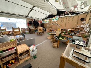 primary school classroom with heating