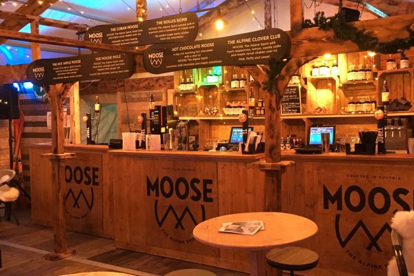 Moose Bar Temporary space created for the Moose Bar at Winter Wonderland, Hyde Park, London.