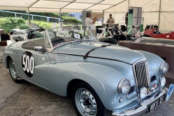 Classic car event at Brooklands Museum, Surrey